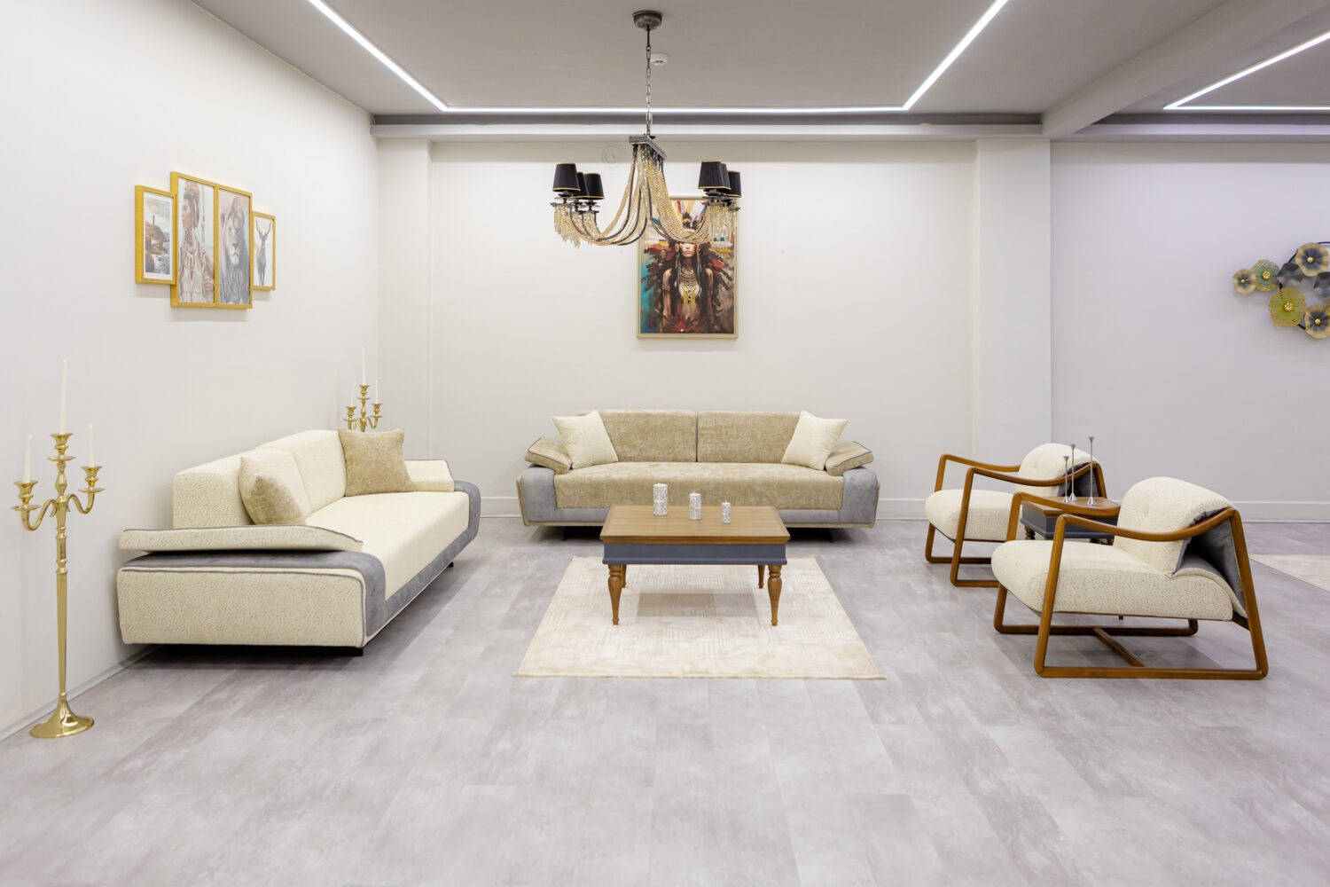 مبل و ناهار خوری مدل لیندا